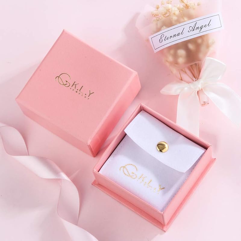 K.L.Y earrings ladies Popularity cherry blossoms 18k gold RGP zirconia hoop Compatible with metal allergies sway 18K gold popular earrings cute