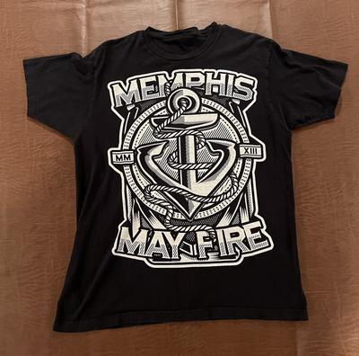 Футболка группы Memphis May Fire Классическая Черная Унисекс S-5XL EM0515