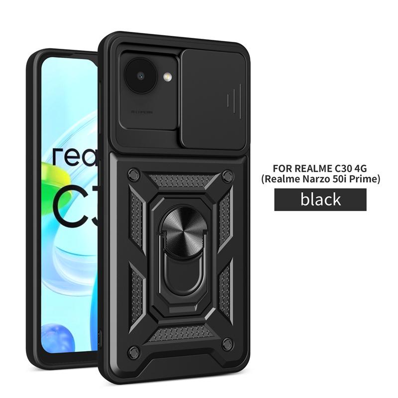 Для OPPO Realme C30 4G чехол Броня Магнитное кольцо-подставка-держатель задняя крышка для Realme C 30 RealmeC30 2022 RMX3581 Чехлы для телефонов