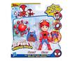 Marvel Spidey & His Amazing Friends Action Figures Super Heroes + Villains (Choose a Figure) (Spider-D & Trace E 2-Pack (4-Inch)