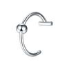 1PC Non-Pierced Fake Nose Ring Cool Hip Hop Stainless Steel C Clip Lip Ring Women Body Jewelry