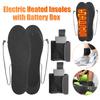 Электрические грелки для ног с батарейным блоком Зимние греющие стельки Многоразовые уличные термальные стельки для катания на лыжах кемпинга