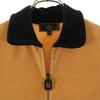 Fendi 90s Made In Italy Old Back Print Long Sleeve Half Zip Velour Polo Shirt Men's Used