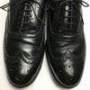 Винтажные туфли 80-х годов FLORSHEIM Full Brogue Wingtip для бизнеса черные размер 9D 26.5-27.0(ИСПОЛЬЗОВАЛ)