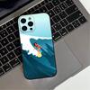 Surfboard Surfing Art Surf Girl  Phone Case For iPhone 17,16,15,14,13,12,11 Plus,Pro Max,XS,Soft Silicone Black Cover