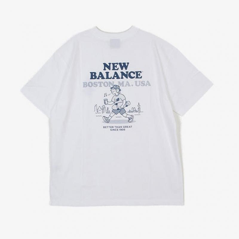 New Balance Футболка Half Club Uni Nb Boston с коротким рукавом Overfit Nbnefco263 10 с коротким рукавом