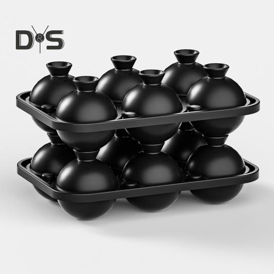 Большая сферическая форма для кубиков льда, медленно тающая, 6 ячеек, устройство для приготовления кубиков льда для коктейлей и виски