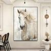 Abstarct White Horse Posters Canvas Prints Animal Painting Wall Art Picture for Living Room Modern Home Decoration NO FRAME