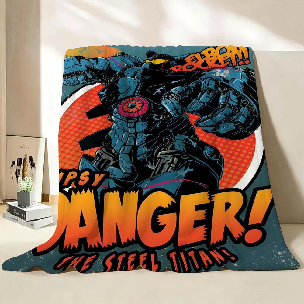Movie P Pacific R Rim Throw Flannel Throw Blanket Suitable for Sofa Living Room Bedroom