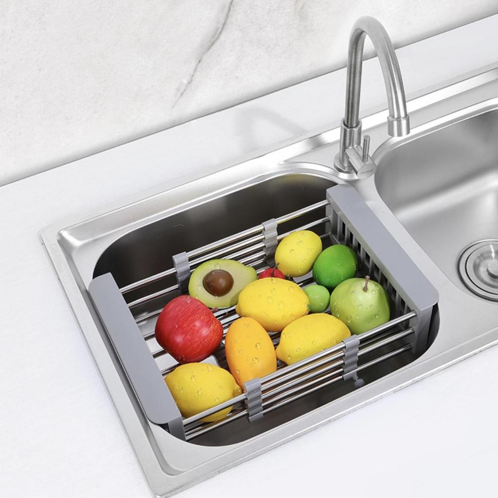 Сливная корзина, выдвижной сливной фильтр для раковины из нержавеющей стали, бытовая полка для хранения