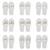 1 Pair Bride Wedding Decoration Bridesmaid Party Slippers Ladies Party Supplies