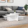 Coffee Tables, 2 Pcs, High Gloss White