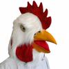 Latex Rooster Animal Head Mask Halloween Costume Cosplay Party Headgear Props Novelty Plush Red White Chicken Head Latex Mask