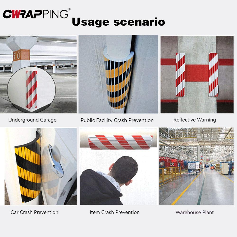 Предупреждающие знаки из автомобильной пены, защитный цилиндр для стены гаража, защитный уголок из пены, наклейка для предотвращения столкновений, защищающая угол стены