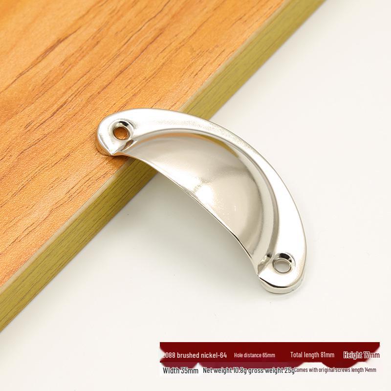 Antique Bronze Semi-Circular Handle for Cabinets: Punch-Free, Classic Design for Kitchen, Shoe, or Medicine Cabinets