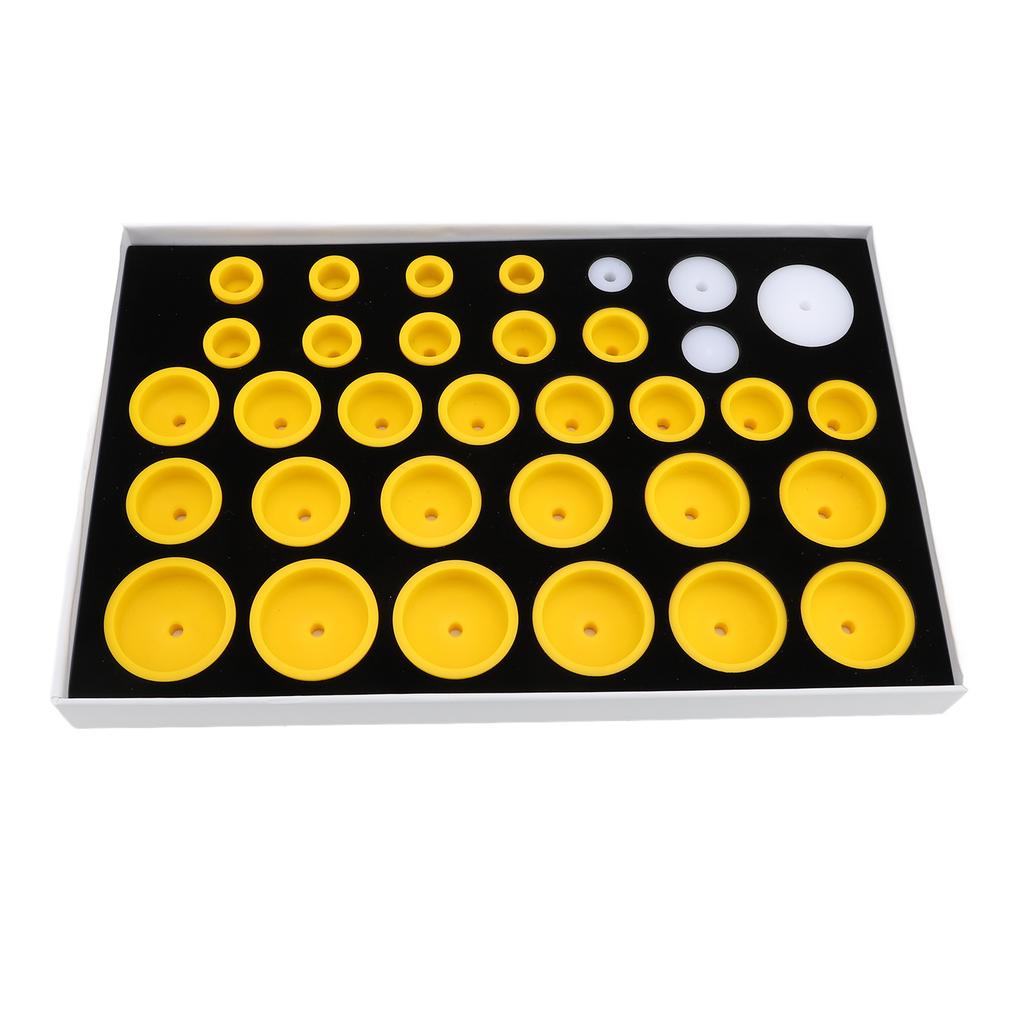 Набор пресс-форм для закрытия задней крышки часов 33 матрицы Стальной инструмент для ремонта Профессиональный инструмент для запрессовки задней крышки часов для часов 6173 6175