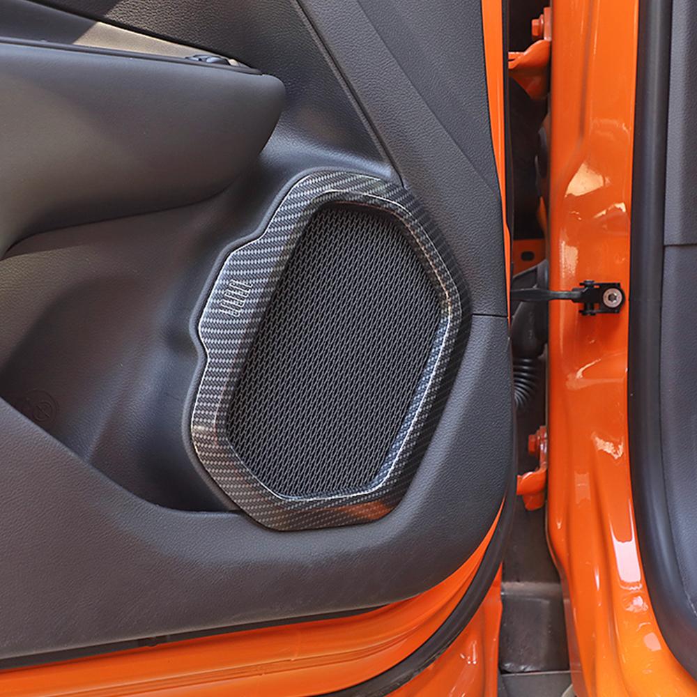 Дверь автомобиля, аудио динамик, декоративная крышка, кольцевая рамка, наклейки на отделку для Jeep Renegade 2016-2022, авто интерьерные молдинги