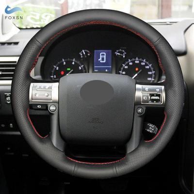 Черная перфорированная кожаная накладка на руль автомобиля, ручной шов, для Lexus GX450 GX460 GX400 2014 2015 2016 2017 2018