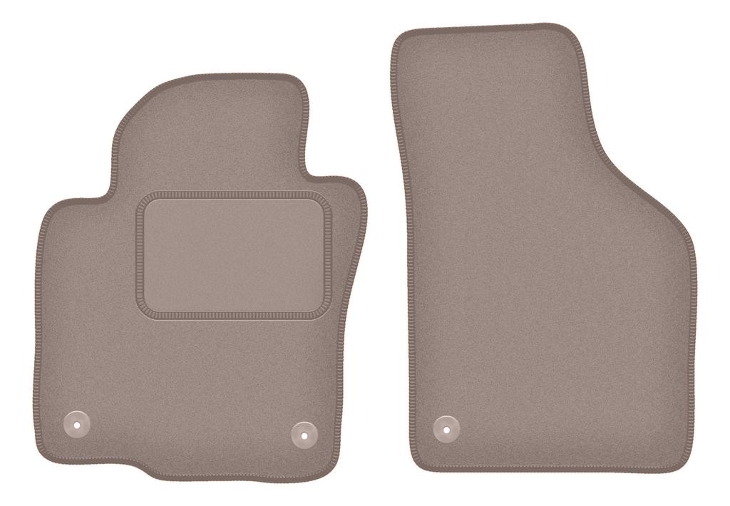 Бежевые передние коврики для: Volkswagen Jetta VI седан, универсал, variant (2010-2018)