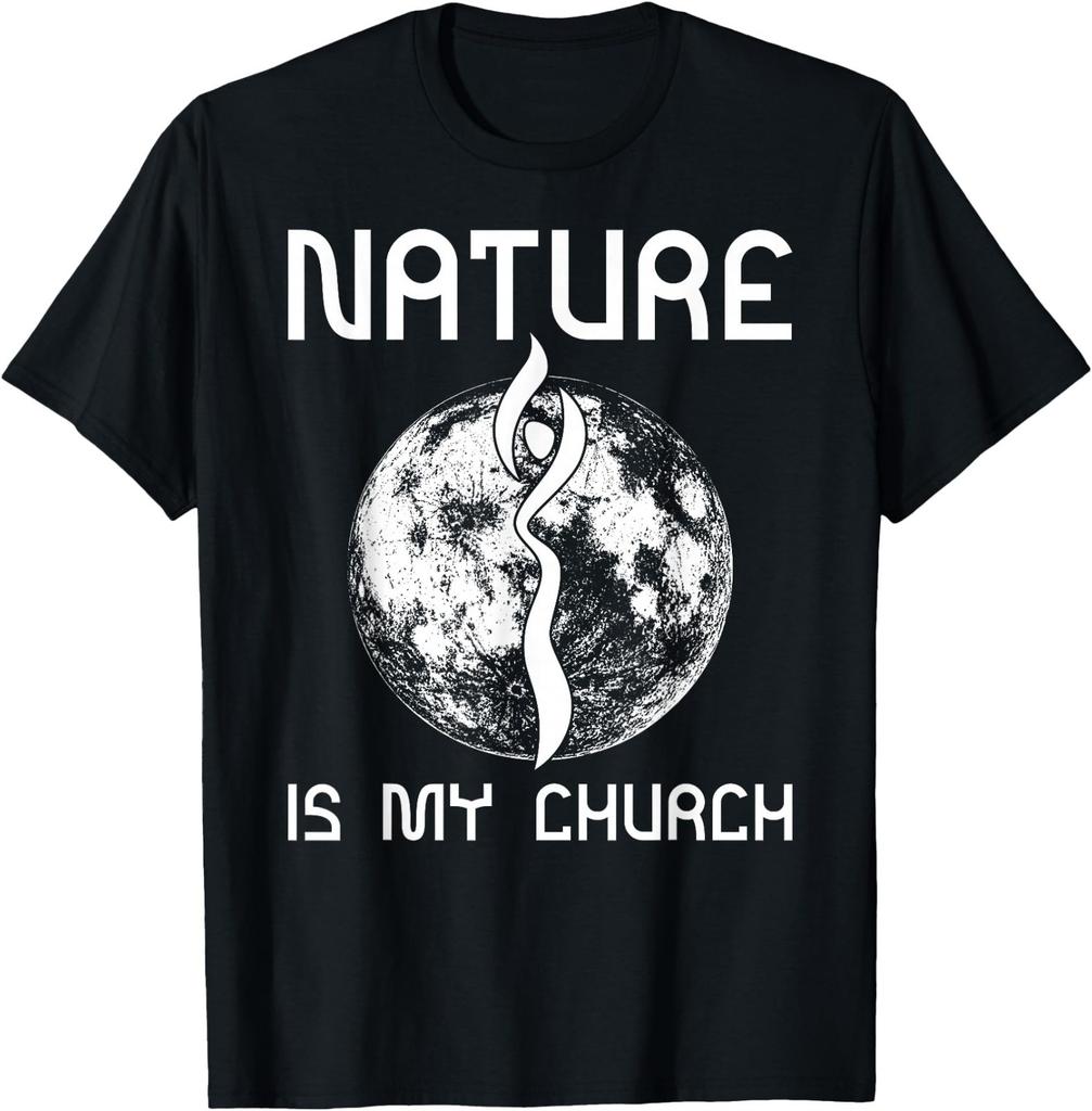 Nature is My Church Shirt Moon Goddess Wicca Pagan T Shirt