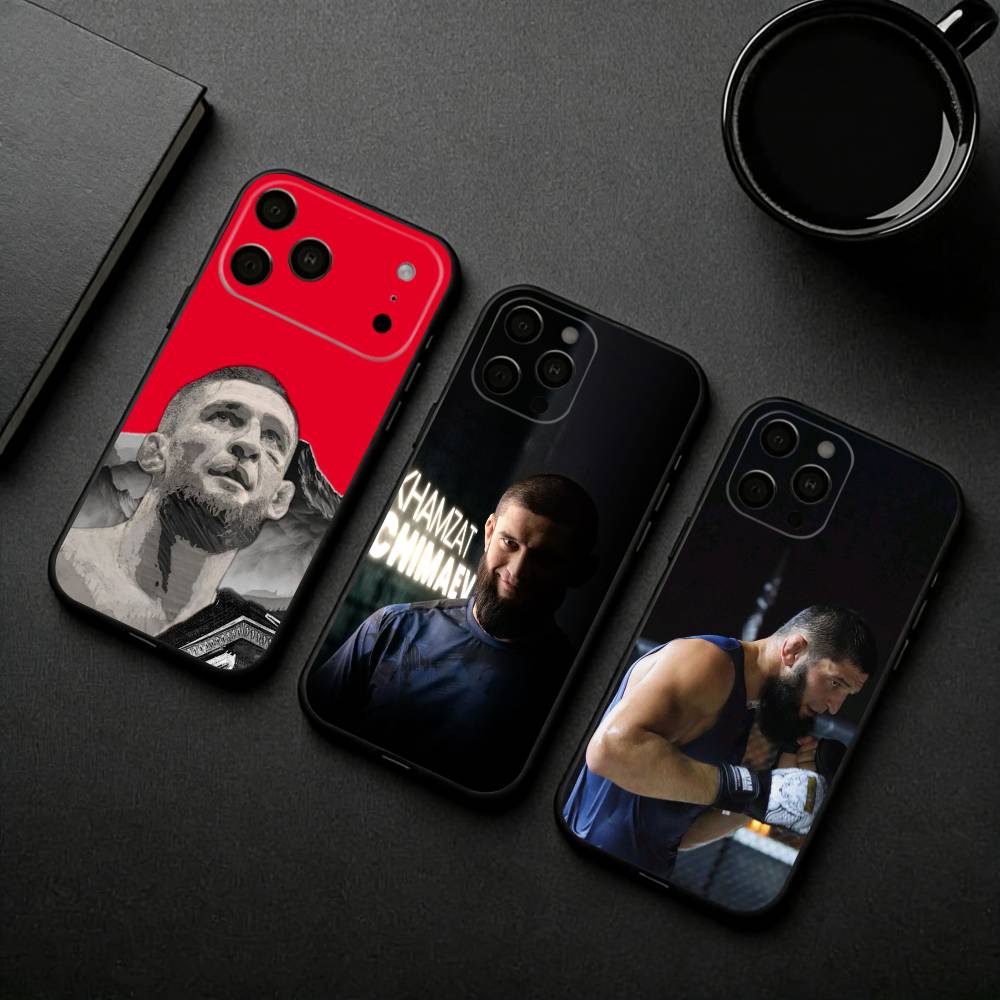 K-Khamzat C-Chimaev-v Чехол для телефона Силиконовый Мягкий Для IPhone 17pro 16 15 14 13 12 11 X XR Plus Pro Max Plus