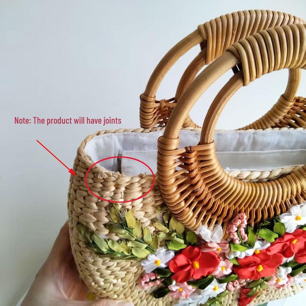 Вьетнамская плетеная сумка ручной работы в ретро-стиле для путешествий и фото