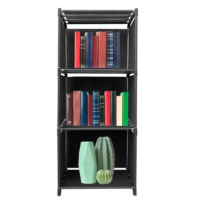 Стеллаж для хранения вещей Home 4-х уровневый из ПВХ и ткани 93x41x29 см