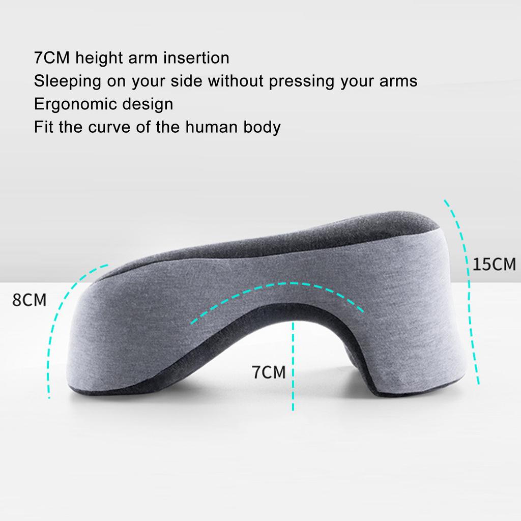 Подушка для сна на животе с эффектом памяти, медленно восстанавливающая форму, мягкая поддержка, эргономичная подушка для сна для офиса, класса, салона красоты