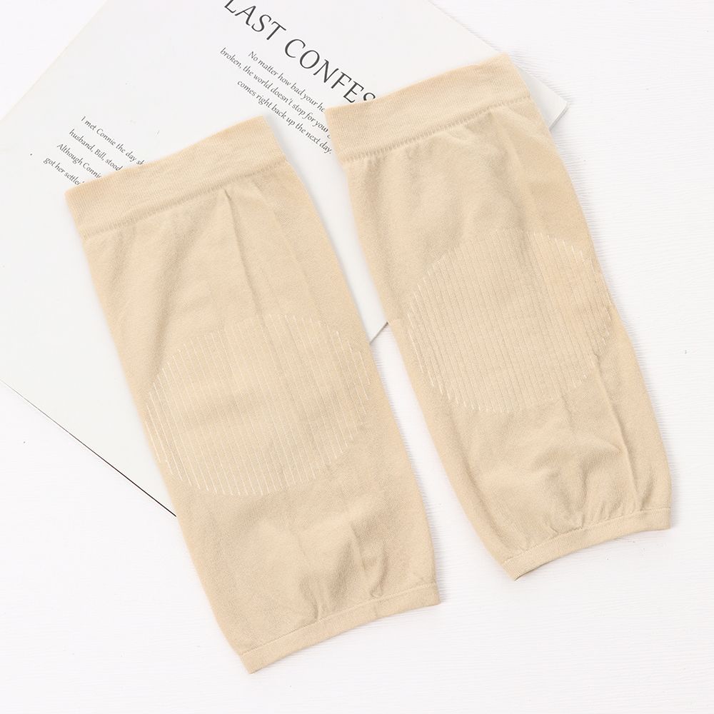 Running Cycling Pain Relief Invisible Silk Stockings Leg Warmers Knee Sleeves Knee Protector Pad