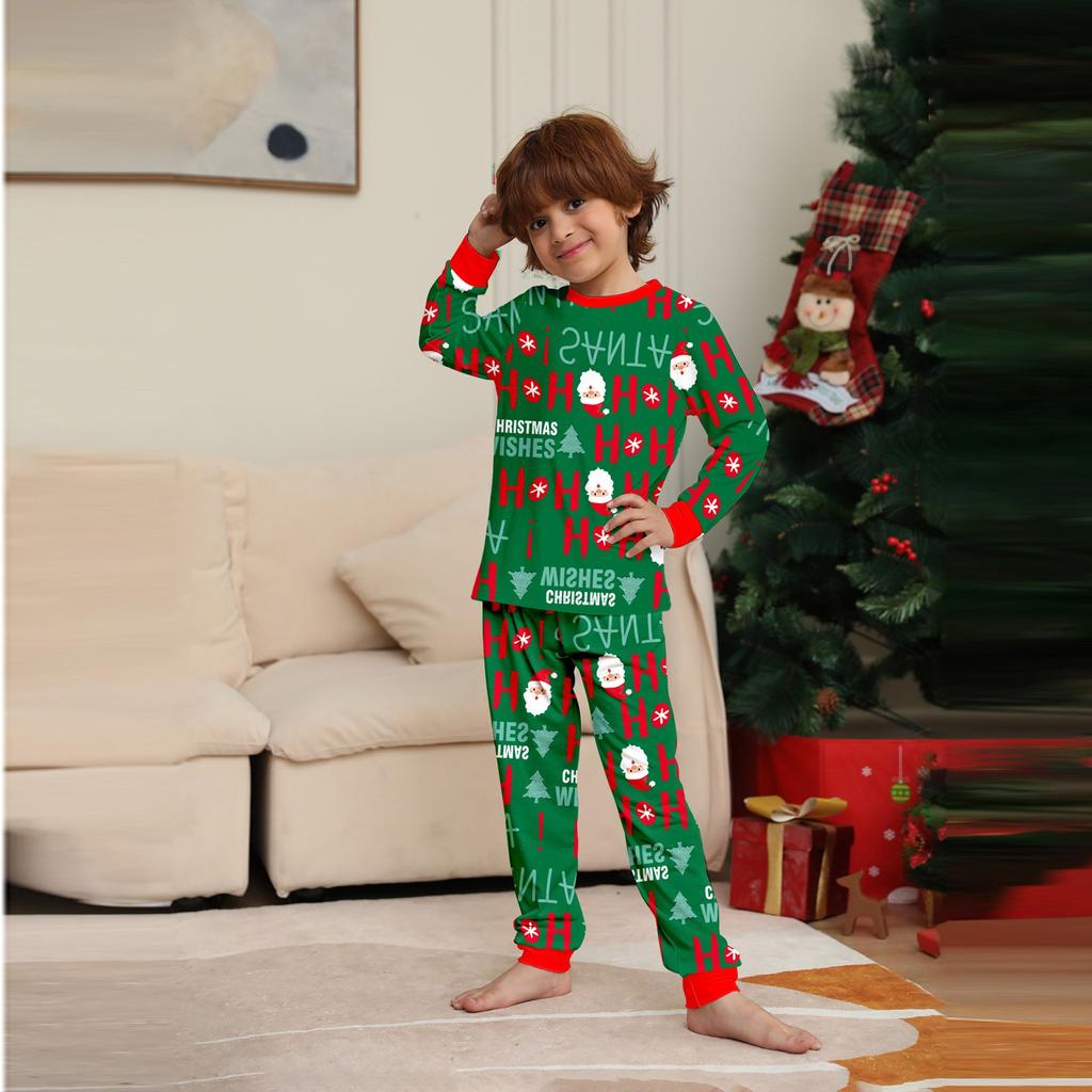 Рождественский комплект для семьи, родителей и детей, предметы интерьера, рождественская пижама, комплект из двух предметов