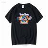 Футболка Tiny Toon Adventures Размер 2XL винтаж Постиранный топ для повседневной носки Слегка повседневный мода homme Универсальный Дышащий