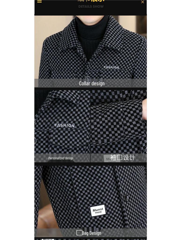 Мужская клетчатая флисовая куртка: Теплая, стильная одежда для зимы и осени