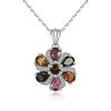 Подвеска-ожерелье из серебра 925 пробы с натуральными турмалинами 3,5 карата, изысканные ювелирные украшения для женщин на каждый день, подарок