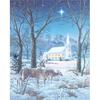 5D DIY Diamond Embroidery Manual Craft Painting Kits for Deer In Snow and Church Mosaic Gift Diamond