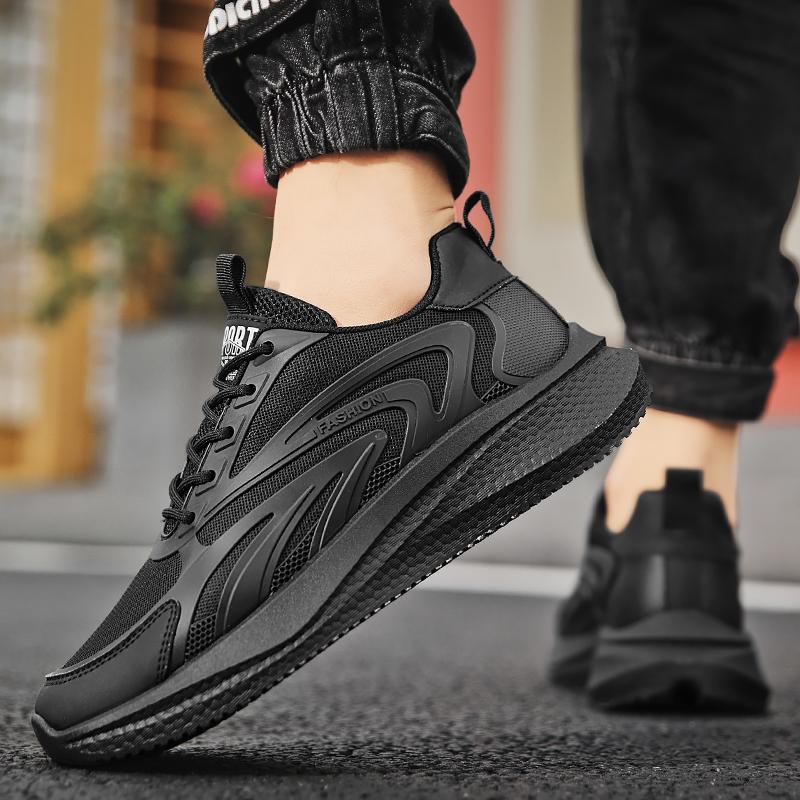 Модные летние повседневные кроссовки мужские дышащие модные толстые подошвы удобные сетчатые туфли для бега на открытом воздухе кроссовки для тенниса мужские кроссовки для мужчин