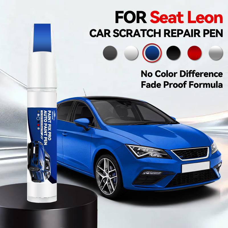 Car Paint Repair Pen For 1999-2025 SEAT Leon Paint Scratch Repair Accessories Asphalt Blue White Red Midnight Black Silver
