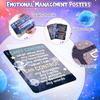 Funrous 10 Pcs Calming Corner Posters Space Themed Classroom Feeling Emotion Charts Mental Health Poster Decorations Calm Down Wall Art for Students