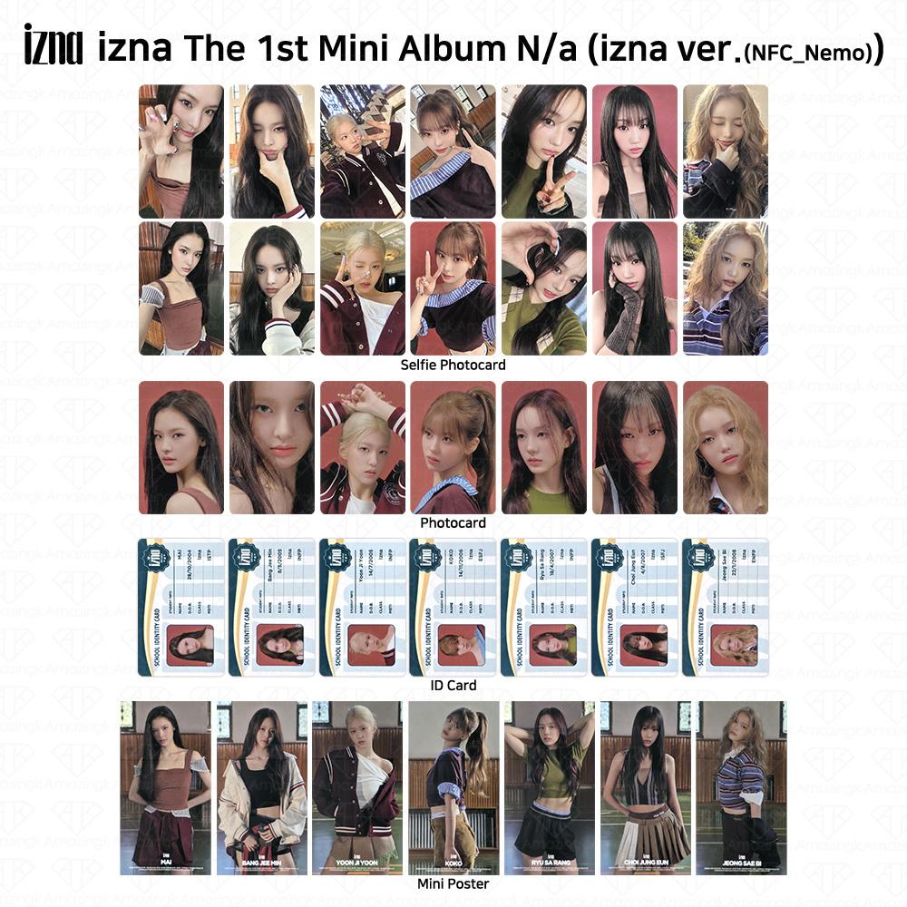 izna Первый мини-альбом N/a NFC_Nemo ver Official Selfie Photocard ID Card KPOP