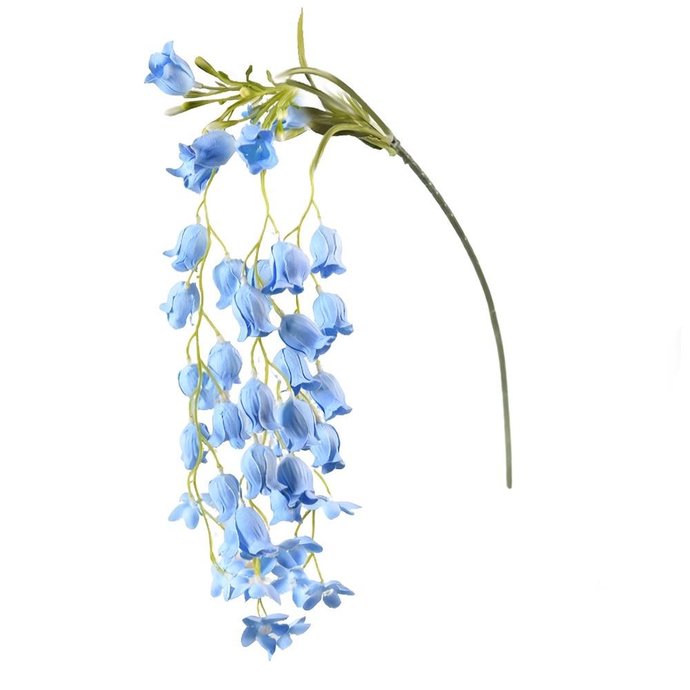 108СМ Искусственные цветы глицинии Шелковый материал Подвесной дизайн Искусственные цветочные растения Зеленый цвет Гирлянда