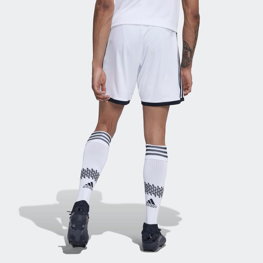 Adidas X Juventus Collaboration AeroReady Mens Training Series Color Block Striped Comfortable Breathable Shorts Men Shorts White H38904