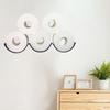 Установленный или стоящий контейнер для хранения салфеток для ванной комнаты вмещает 6 рулонов бумаги