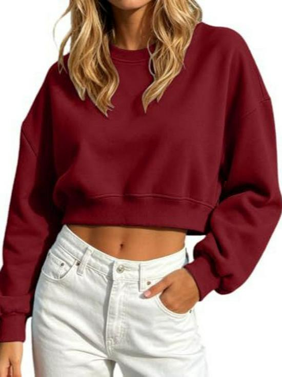 Женская модная свободная повседневная толстовка-пуловер Осень-Зима