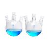 Borosilicate Glass Slanted Four-Neck Reaction Flask