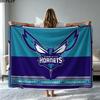 Hornets Print Flannel Blanket High Quality Warm Comfortable Cover for All Seasons Perfect for Gifts Home Decor