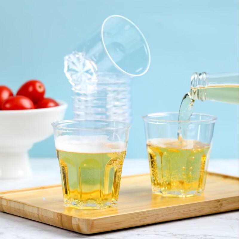 Fangcaodi Disposable Octagonal Hard Plastic Cups