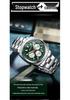 OFNS Мужские водонепроницаемые кварцевые часы с несколькими функциями - Бизнес-версия с календарем и шестистрелочным хронографом.