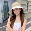 Шляпа женская летняя уличная солнцезащитная козырек дорожная шляпа-бантик с большим краем вязаная панама новая