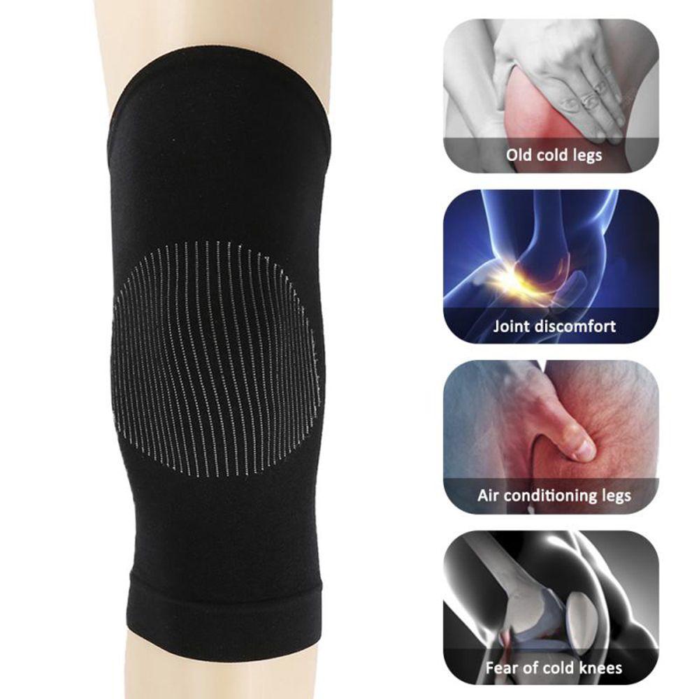 Running Cycling Pain Relief Invisible Silk Stockings Leg Warmers Knee Sleeves Knee Protector Pad