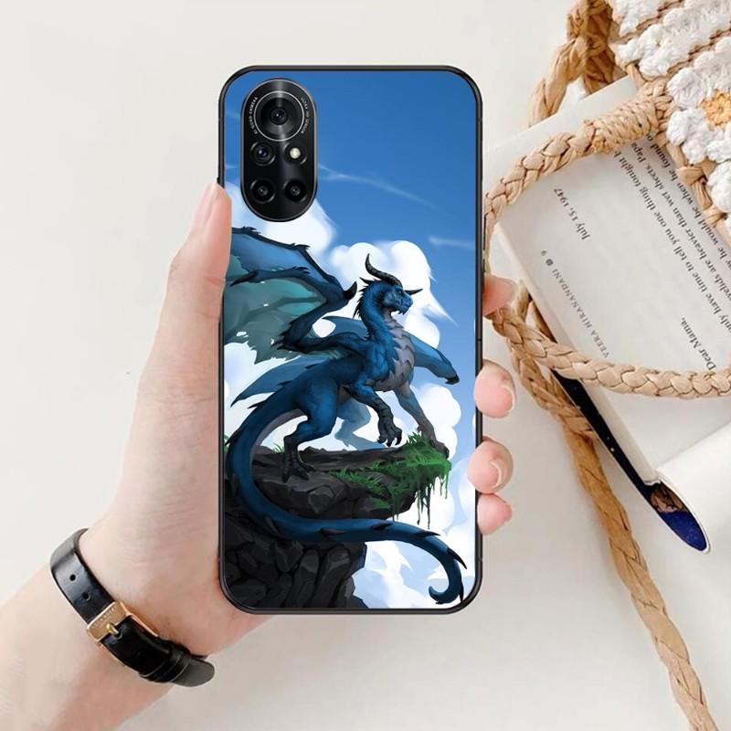 Чехол для телефона Cool Dragon Art для Honor 70 50 20 7S X9 X8 X7 Magic 4 3 Pro, мягкий черный чехол для телефона