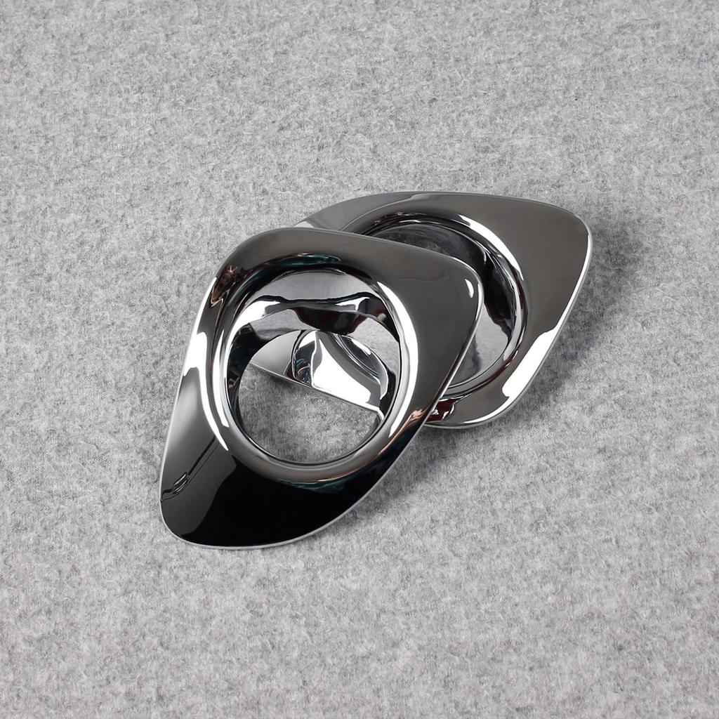 RUIQ Toyota Corolla Cross Exterior Front Fog Lamp Garnish Bezel Designed Exclusively for the Toyota Corolla Cross Chrome-Plated Covers,